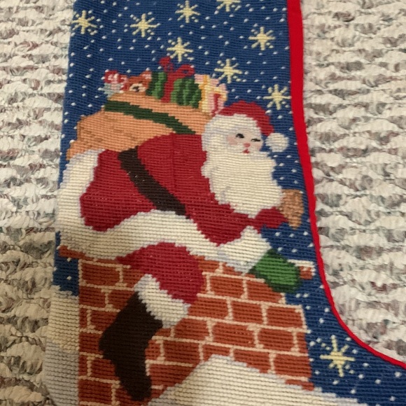 Needlepoint Christmas stocking - Picture 2 of 6